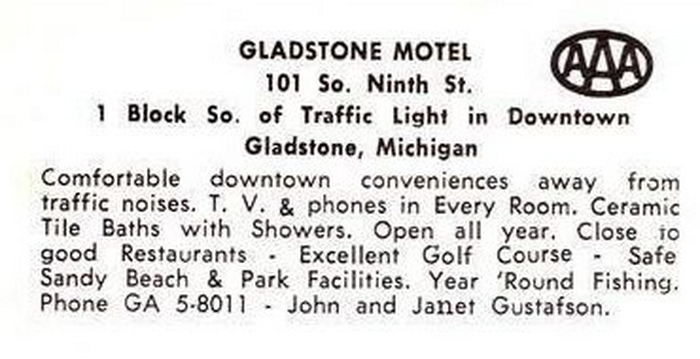 Gladstone Motel - Vintage Postcard (newer photo)
